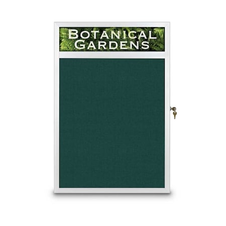 United Visual Products Open Faced Traditional Corkboard, 60x48" UV644A-BLACK-COBACC